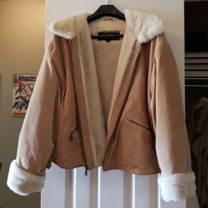 Cropped winter coat